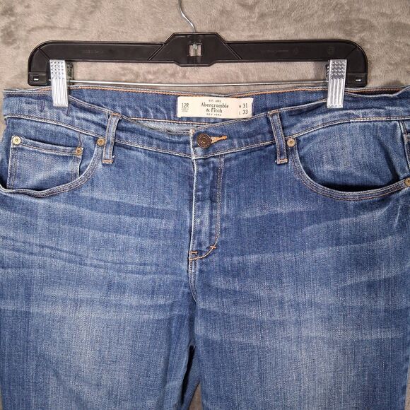 Abercrombie & Fitch Blue Boyfriend Jeans - Picture 3 of 5